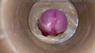 Internal Cam Captures Intense Creampie Finish