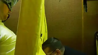 Asian Performer Services Straight Guy Through Gloryhole
