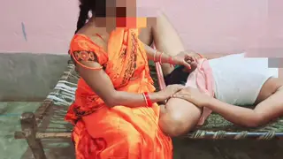 Indian Newlywed Enjoys Outdoor Massage With a Dominant Twist