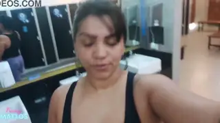 Curvy Lesbian Pair Explores Hairy Intimacy in Bathroom
