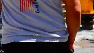Asian Guys Share a Quick Moment on Camera