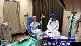 Petite Nurse Examines Patient in Hospital POV