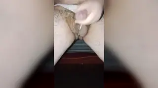 European Man Explores Solo Pleasure