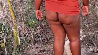 Voluptuous Wife Flaunts Her Assets Outdoors for Her Husband