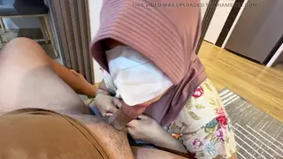 Maid in Uniform Serves Her Boss With a Squirt