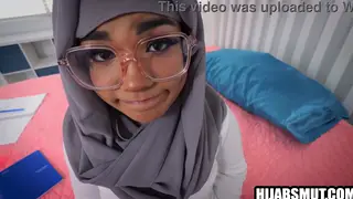Arab Woman in Hijab Takes POV Blowjob From American Friend