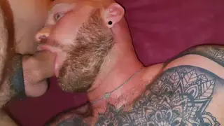 European Couple Shares Blowjobs and Facial Finish