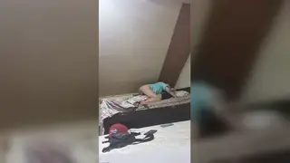 Asian Roommate Rides Hard and Takes a Creampie