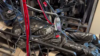 Latex-Bound Twink Endures Machine Milking Compilation