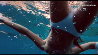 Teen Shows Off Lingerie at a Poolside Beach