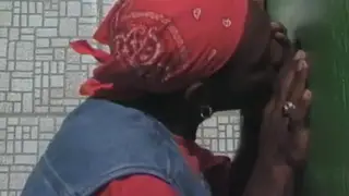Muscular Black Stud Deepthroats BBC at Gloryhole