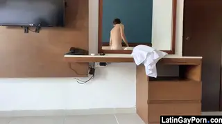Latino Hunk Invades Neighbor's Room for Rough Sex