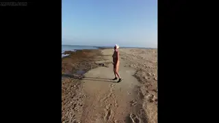 Voluptuous European MILF Bares All on Sunny Beach