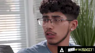 Busty Stepmom Gives POV Titjob to Stepson