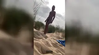 European Twink Jerks Off in the Open Air