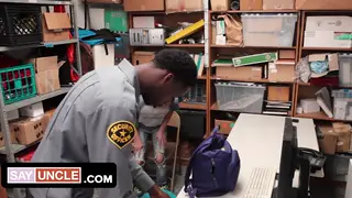 Stepdad Sucks Stepson's Monster Cock to Avoid Police Trouble