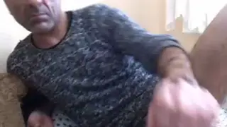 Mature Bear Works His Thick Cock on Live Cam