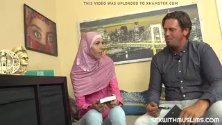 Arab MILF Trades Sex for English Lessons at a Classroom Desk