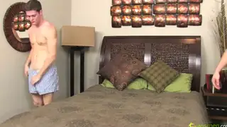 Latino Twins Stroke Their Cocks Side by Side