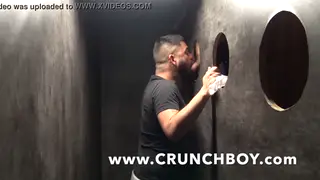Anonymous Gloryhole Session Ends in Creampie and Cumshot
