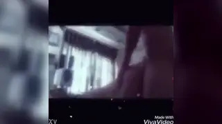 Asian Top Drives Hard Into His Partner