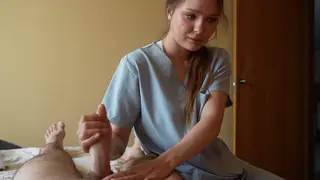 European MILF Nurse Drains Patient in POV Massage
