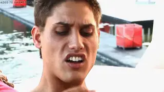 Muscular Hungarian Hunk Strokes Big Cock Outdoors to Facial Finish