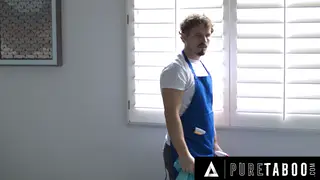 Busty Maid Teases Husband With Deepthroat and Titjob
