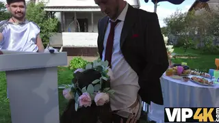Two Brides Swap Husbands for an Outdoor Anal Orgy