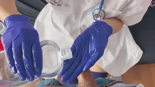 European MILF Nurse Milks a Patient in POV