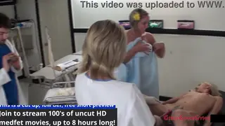 Blonde Nurse and Tattooed Patient Explore Lesbian Anal Play