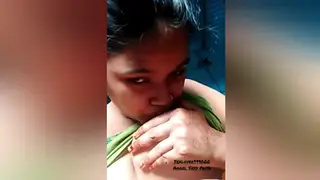 Indian Teen Explores Anal in Bathroom Encounter