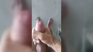 Guy Strokes Himself Slowly on a Quiet Porch