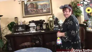 Voluptuous European Housewife Films Her First Amateur Scene