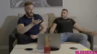 Straight Friend Sucks a Big White Cock After Watching Private Clips