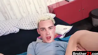 Teen Stepbrother Teaches Prostate Play First Time