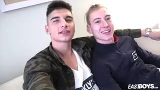 Muscular European Couple Fucks Bareback After Oral