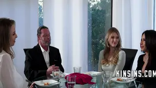 Step-Family Harem Erupts Into a Wild Group Session