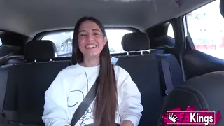 European Brunette Gets a Rough Birthday Surprise