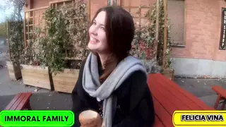 Brunette Beauty Takes Two Cocks Deep in Budapest