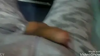 Hairy Bear Strokes His Thick Cock on a Public Bus