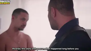 Muscular Cop Gets Serviced at His Desk