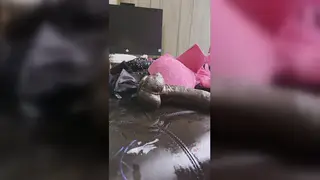 Voluptuous BBW Squirts Hard While Riding