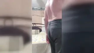Silver-Haired Daddy Jerks Off and Cums on Webcam