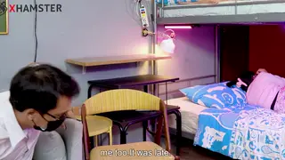 Curvy Asian Wife Cheats with Older Man in Hotel