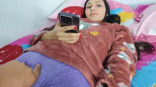 Petite Latina Stepdaughter Rides Stepdad Until He Finishes Inside Her