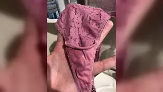 Mature Wife in Lace Shows Off Hairy Mound for Tribute