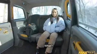 Brunette Films Her Own Backseat Sex Tape with Driver