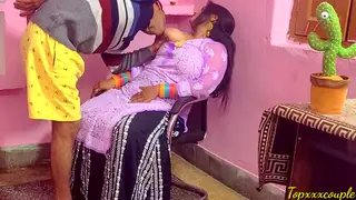 Indian MILF Gives a Blowjob Then Bends Over in the Office