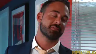 Muscular European Hunk Takes Anal on Office Desk